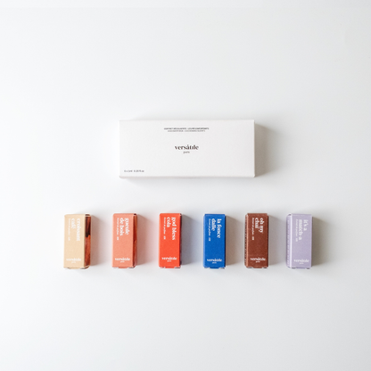 Alternate Image of The Cocooning Scents Discovery Set, white fragrance set box and small colored boxes beaneath