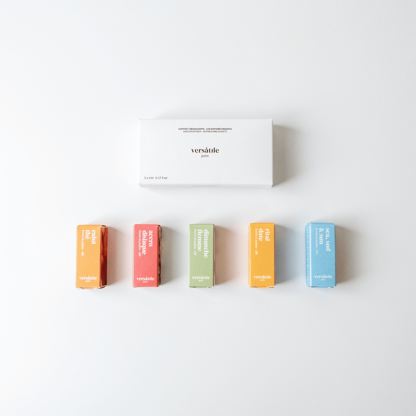 Alternat Image of The Refreshing Scent Discovery Set, white perfume set box with multicolored boxes below