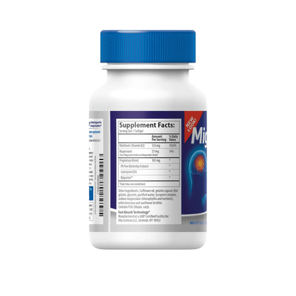 Alternate Image of Migravent, blue and white supplement bottle