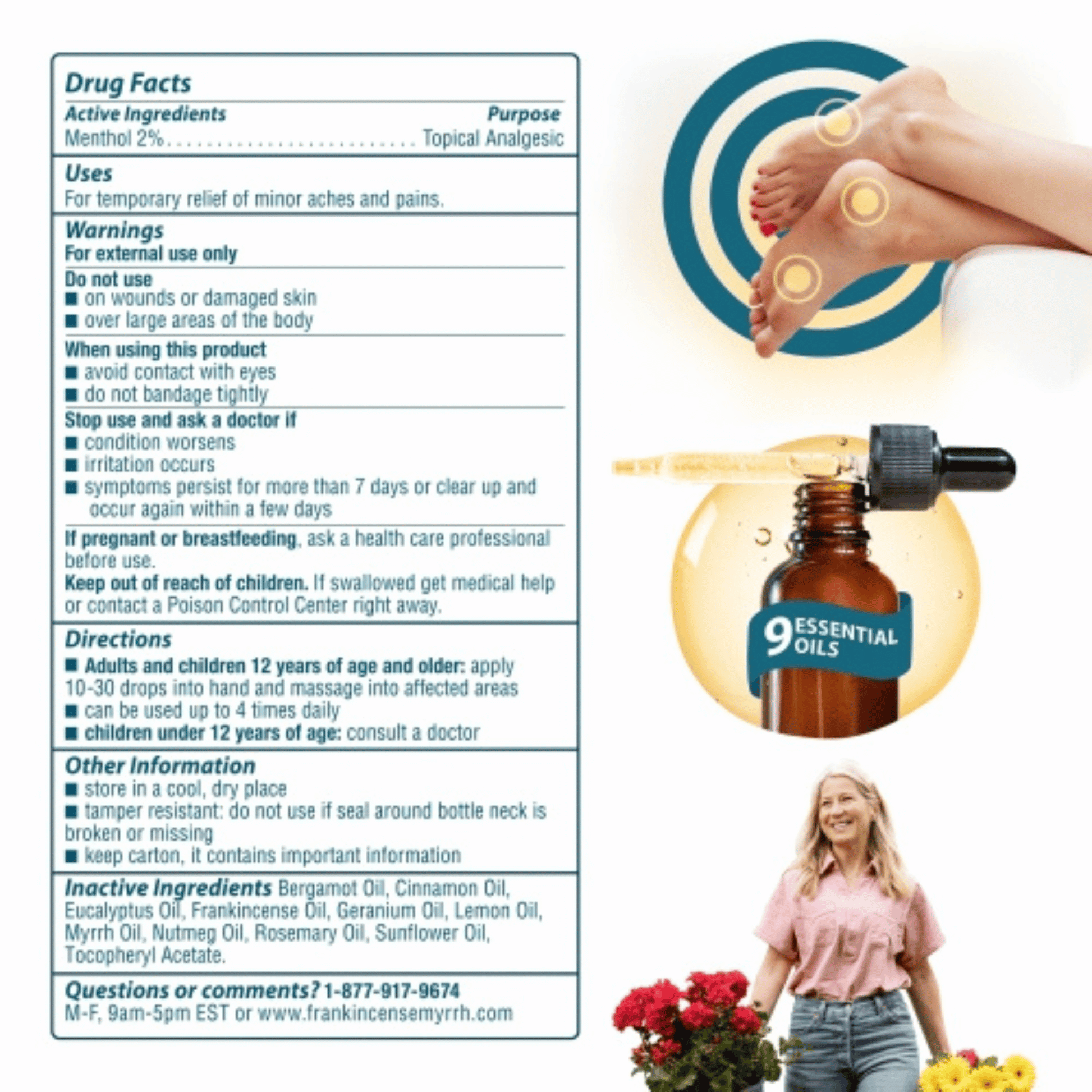 Alternate Image of Soothing Nerve Relief Rubbing Oil, ingredients