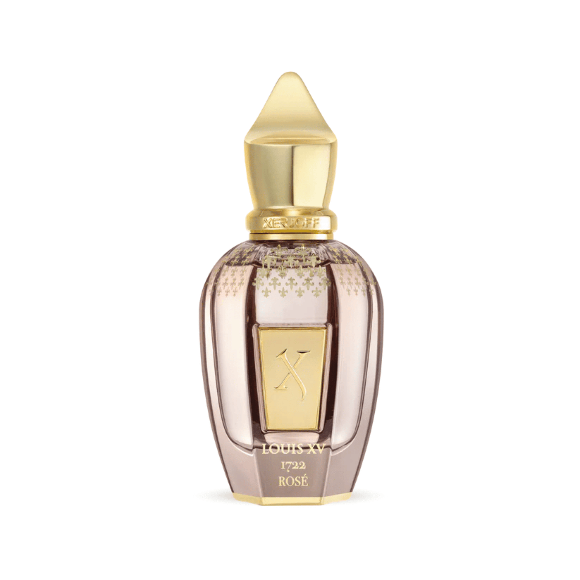Primary Image of Louis VX 1722 Rose Parfum, pink perfume bottle with gold cap