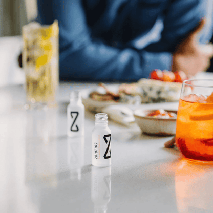 Alternate Image of Pre-Alcohol Probiotic Drink, small frosted bottle with black cap