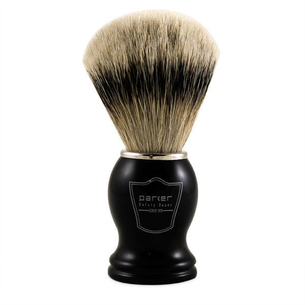 Primary image of Black Handle Silver Tip Badger Shaving Brush