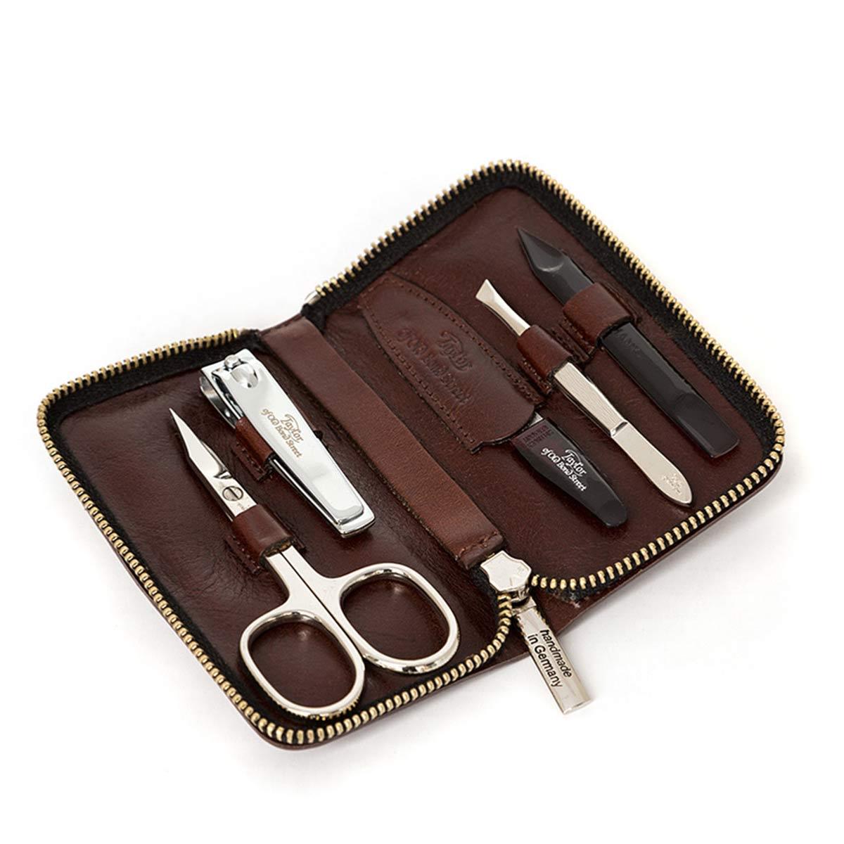 Primary image of Brown Leather Manicure Set