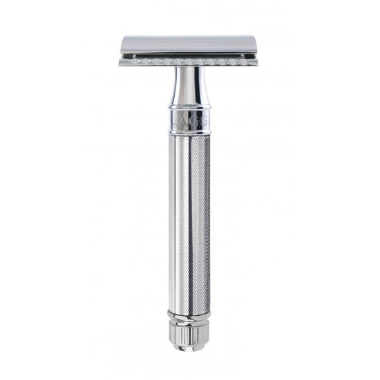 Edwin Jagger Chrome Plated Knurled CLOSED Comb Safety Razor – Smallflower