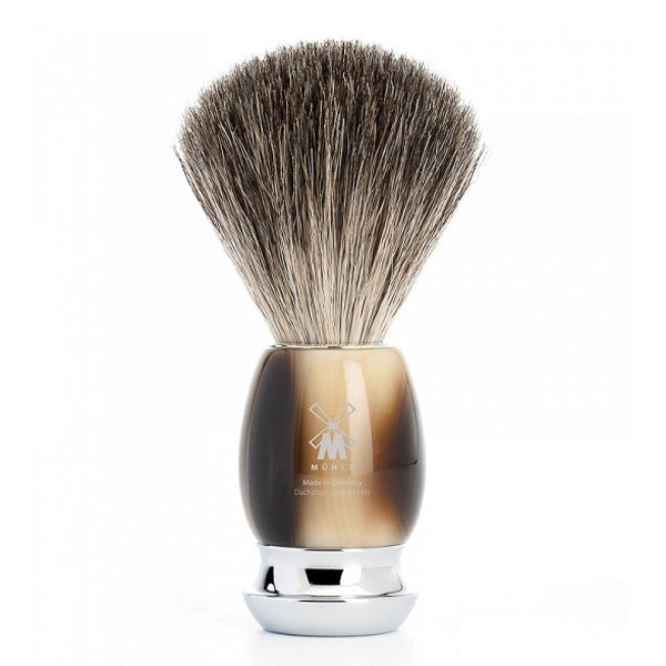 Primary image of Pure Badger Vivo Shaving Brush - Horn Brown