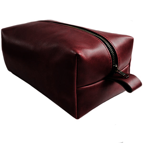 Primary image of Horween Leather Oxblood Dopp Kit
