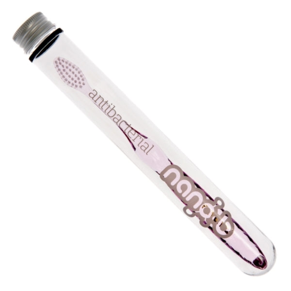 Primary image of Silver Toothbrush with Pink Handle
