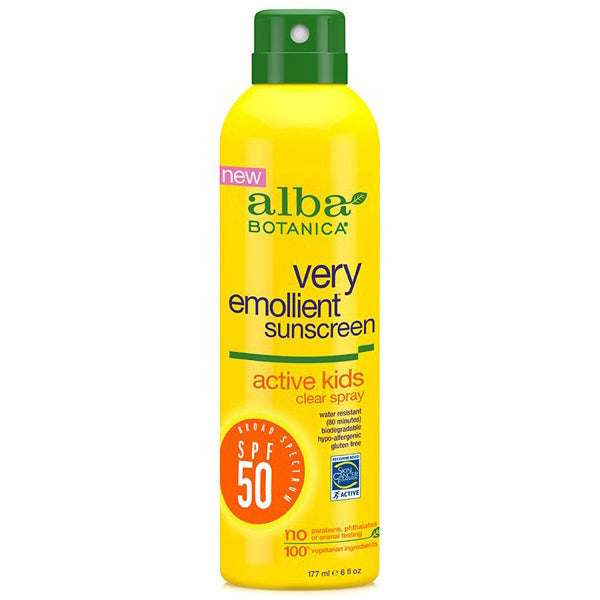 Alba Botanica SPF 50 Kids Sunscreen Spray (6 fl oz) – Smallflower