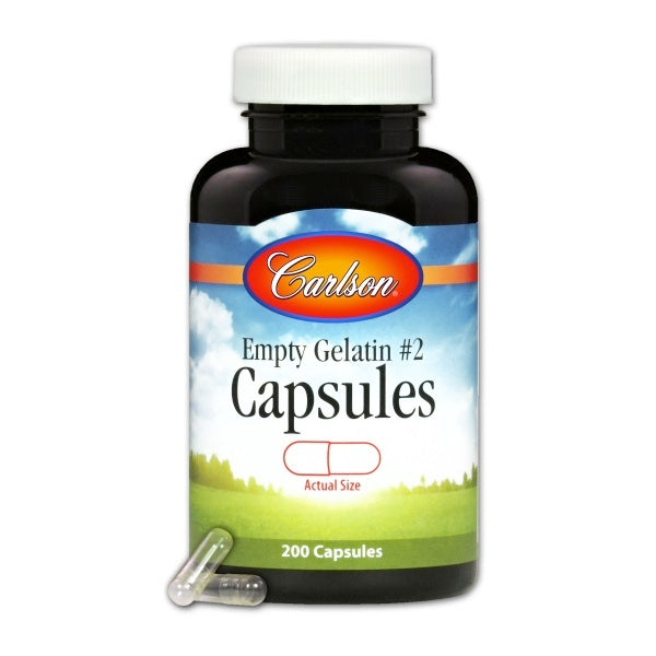 Primary image of Empty Gelatin Capsules in a Bottle (Small #2)