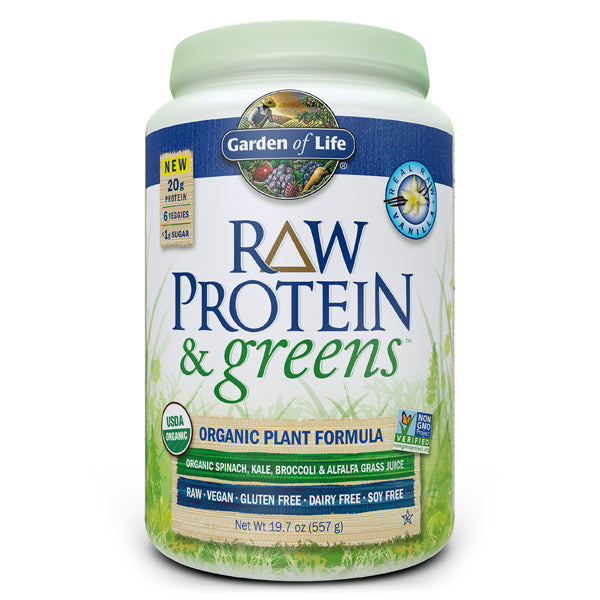 Primary image of Vanilla Raw Protein + Greens- Organic