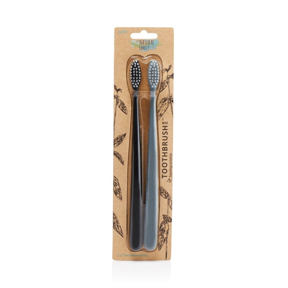 Primary image of Bio Toothbrush Duo - Monsoon Mist + Pirate Black