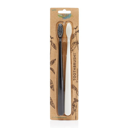 Primary image of Bio Toothbrush Duo - Pirate Black + Ivory Desert
