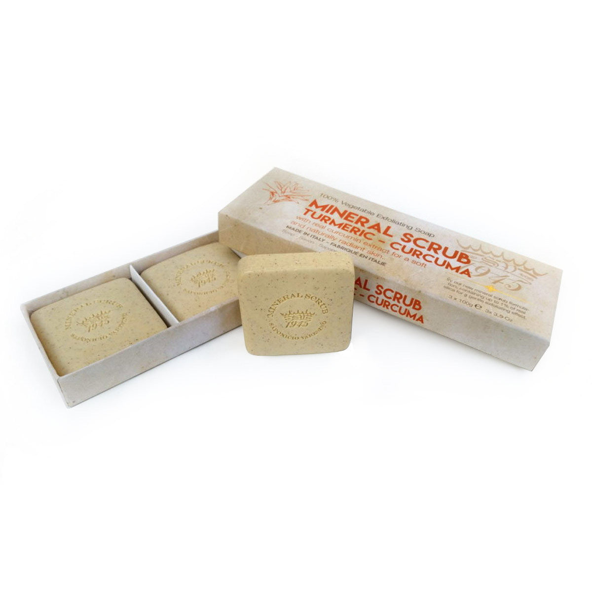 Primary image of Turmeric Mineral Scrub Soap Set