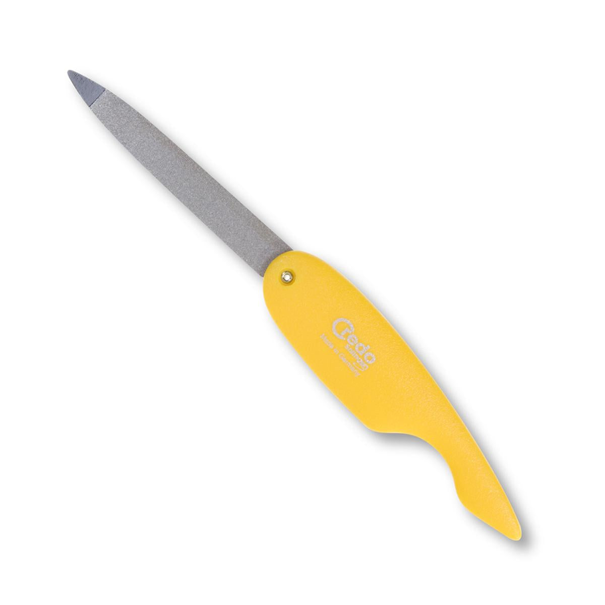Primary image of Yellow Pop Art Folding Sapphire Nail File