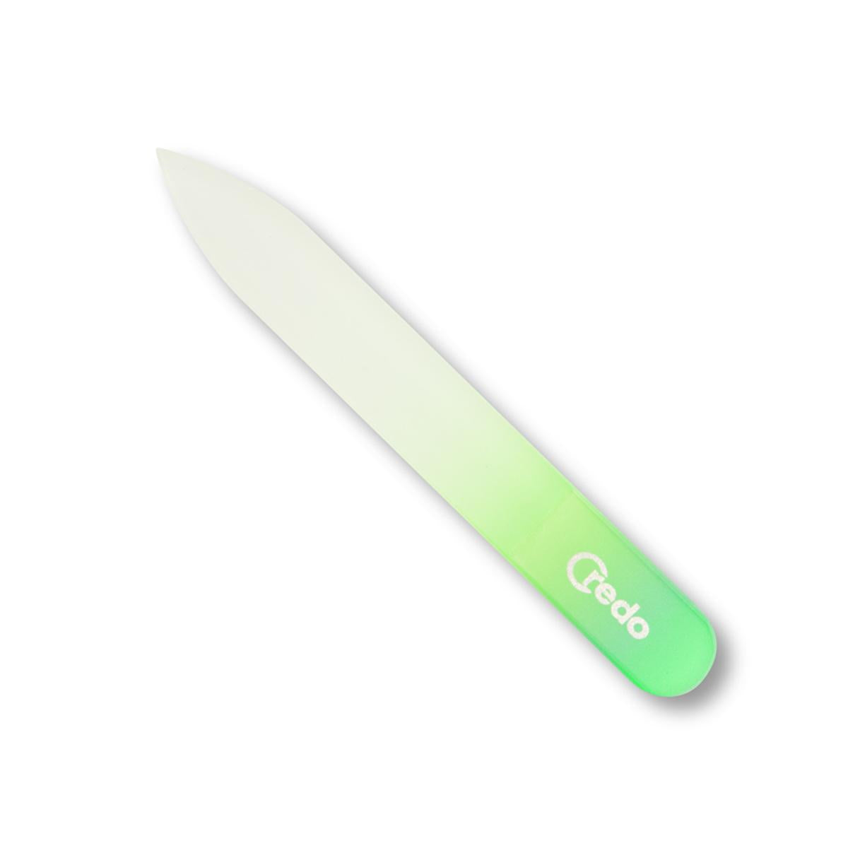 Primary image of Credo Small Green Glass Nail File 90mm Nail File