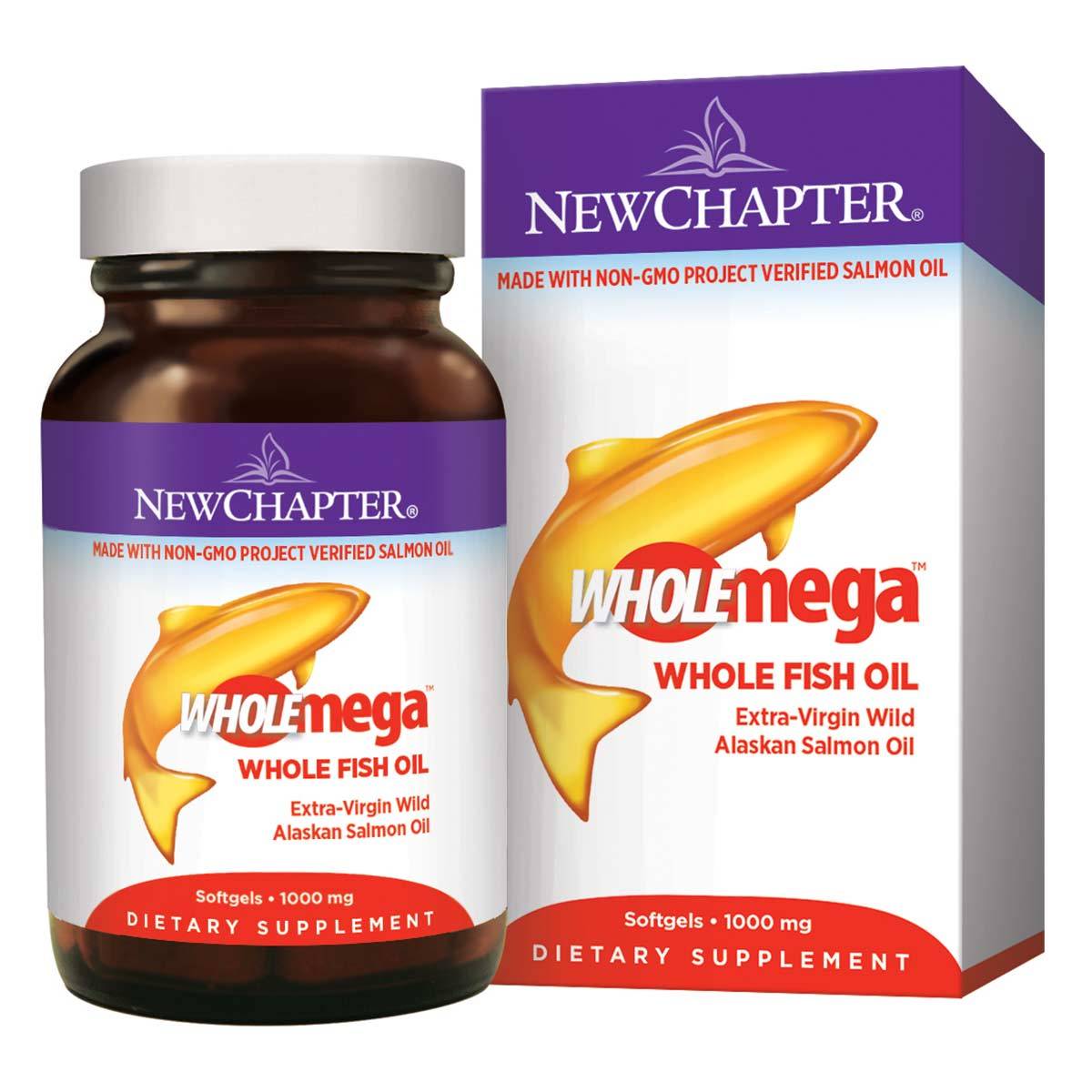 New Chapter Wholemega 1000mg Whole Fish Oil (120 count) – Smallflower