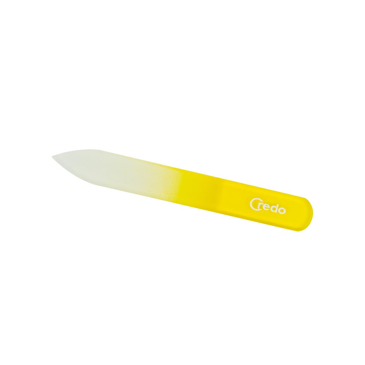 Primary image of Credo Small Yellow 90mm Glass Nail File 90mm Nail File
