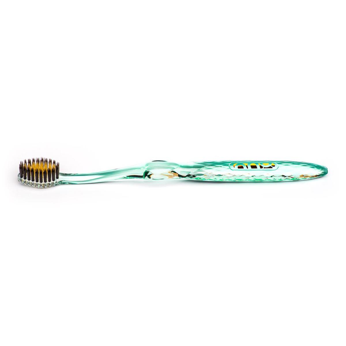 Primary image of Green- Gold + Charcoal Toothbrush