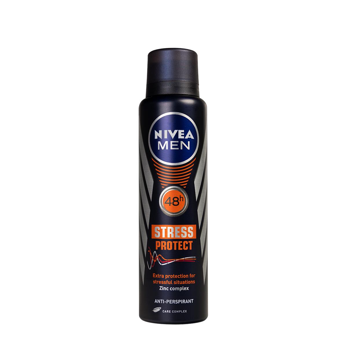 Email Regnfuld Æble Nivea Men's Spray Stress Protect Anti-Perspirant Deodorant (150 ml) –  Smallflower