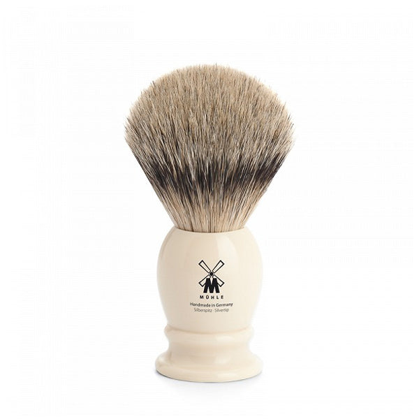 Primary image of Imitation Ivory Traditional Badger Shave Brush (091K257)