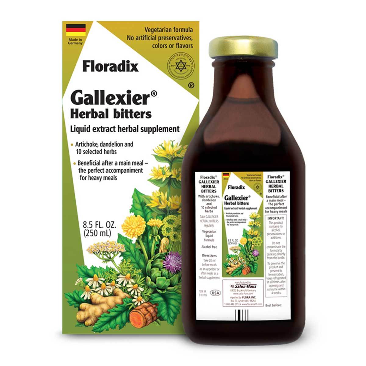 Salus Haus Floradix Gallexier Herbal Bitters (8.5 fl oz) – Smallflower
