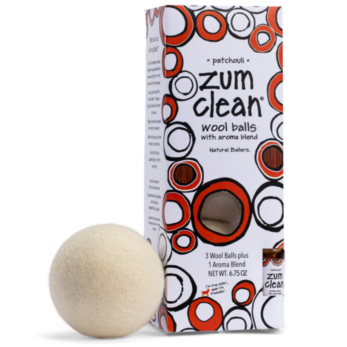 Primary image of Zum Clean Patchouli Wool Dryer Balls