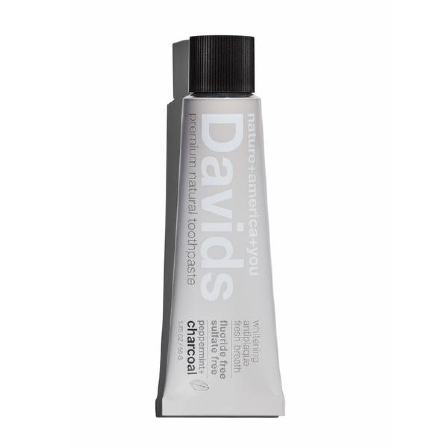 Davids Charcoal Peppermint Natural Toothpaste - Travel Size (1.75 oz) #10083601