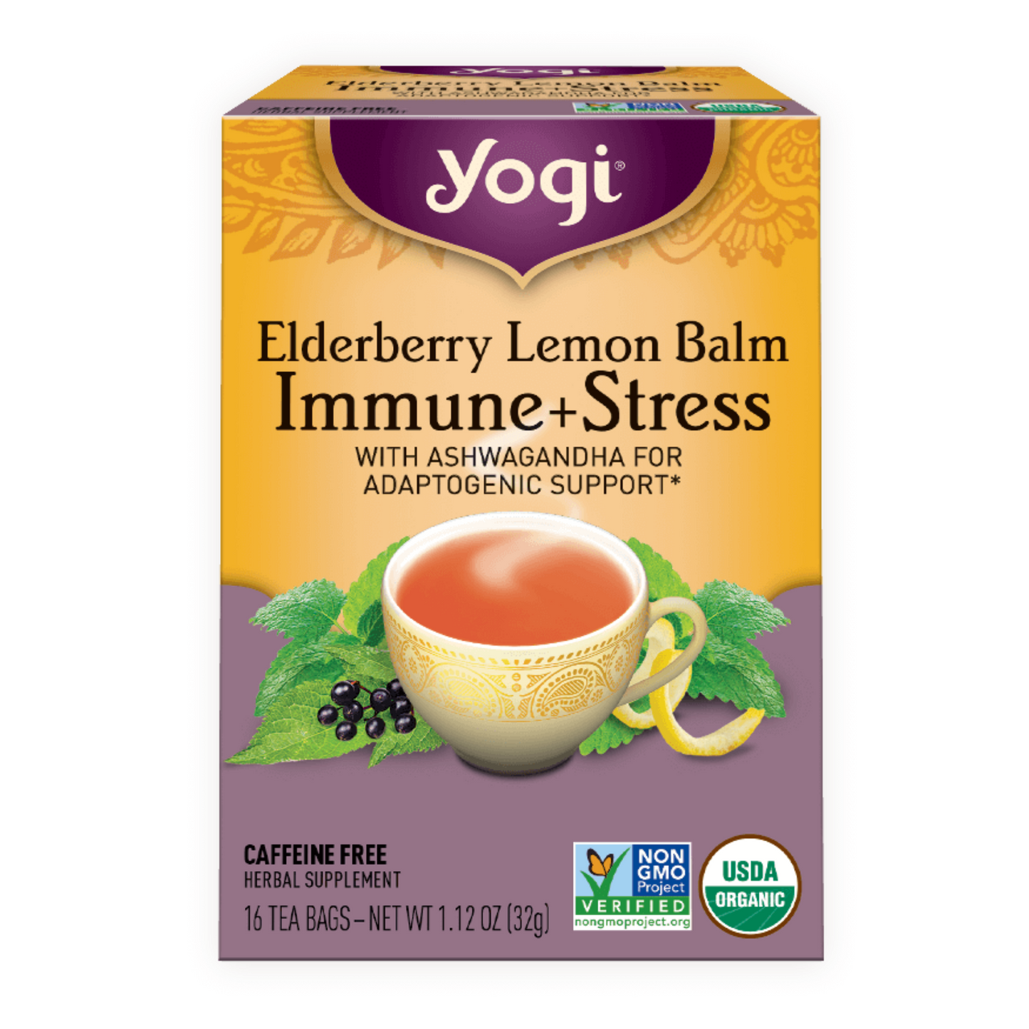 Primary Image of Elderberry Lemon Balm Immune Tea Bags
