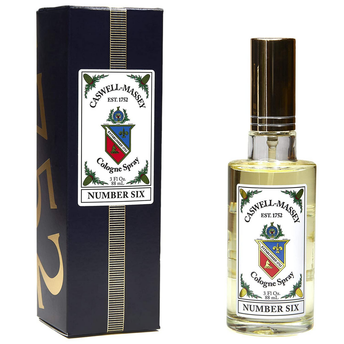 Caswell-Massey Gold Cap Number Six Cologne Spray (3 fl oz
