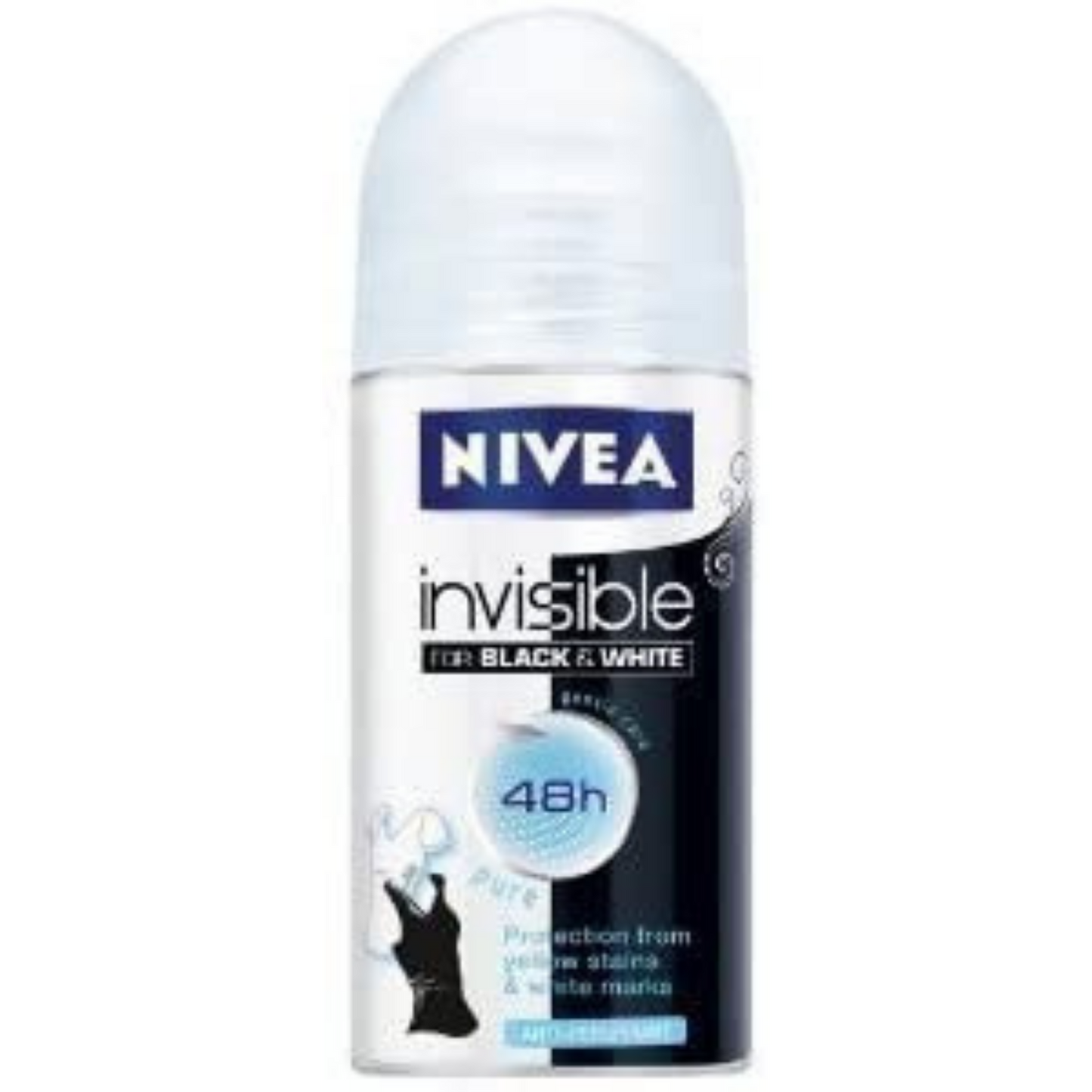 Nivea Women's Roll-On B & W Silky Smooth Invisible Anit-Perspirant