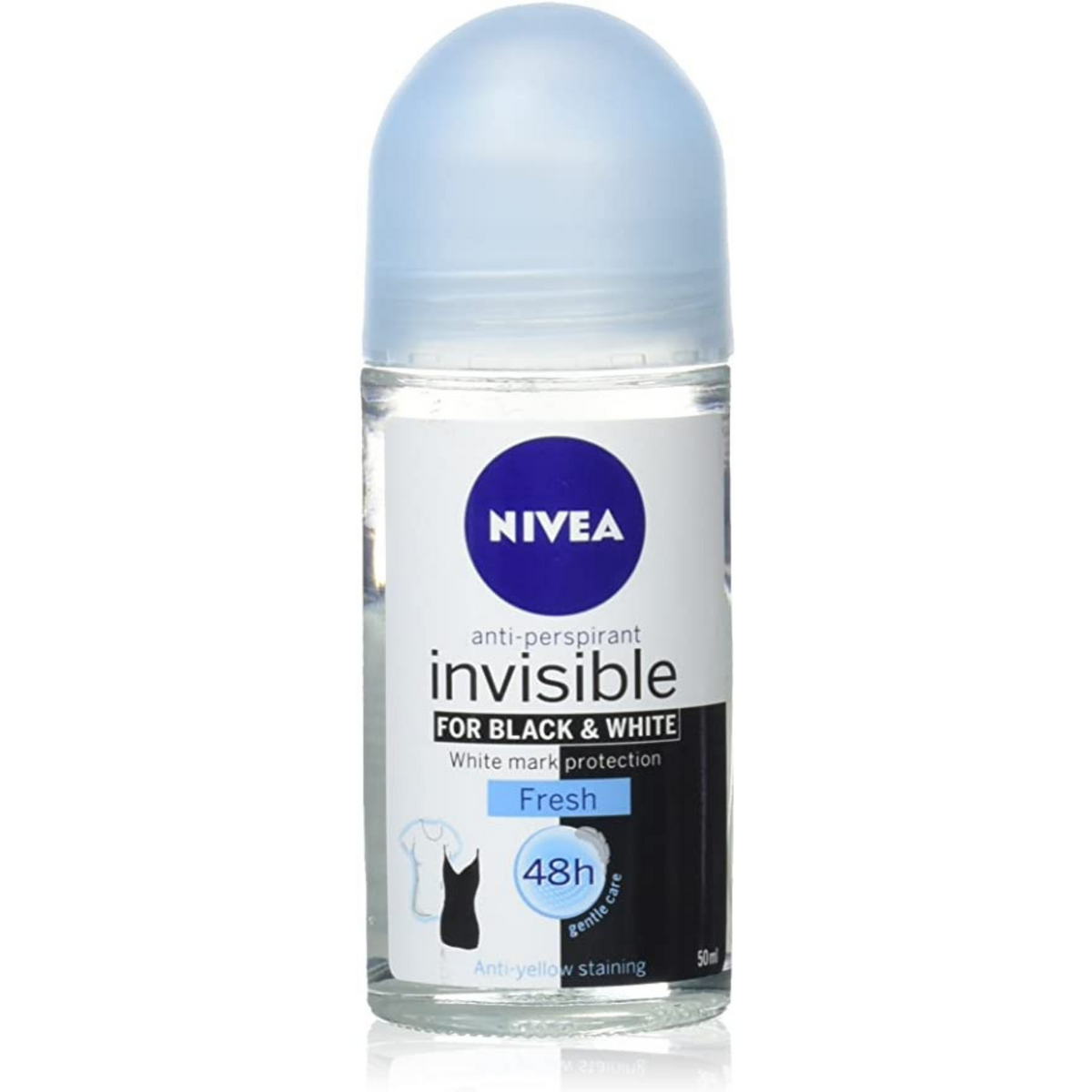 Nivea Women's Roll-On B & W Fresh Invisible Anti-Perspirant Deodorant (50 ml) #10084084