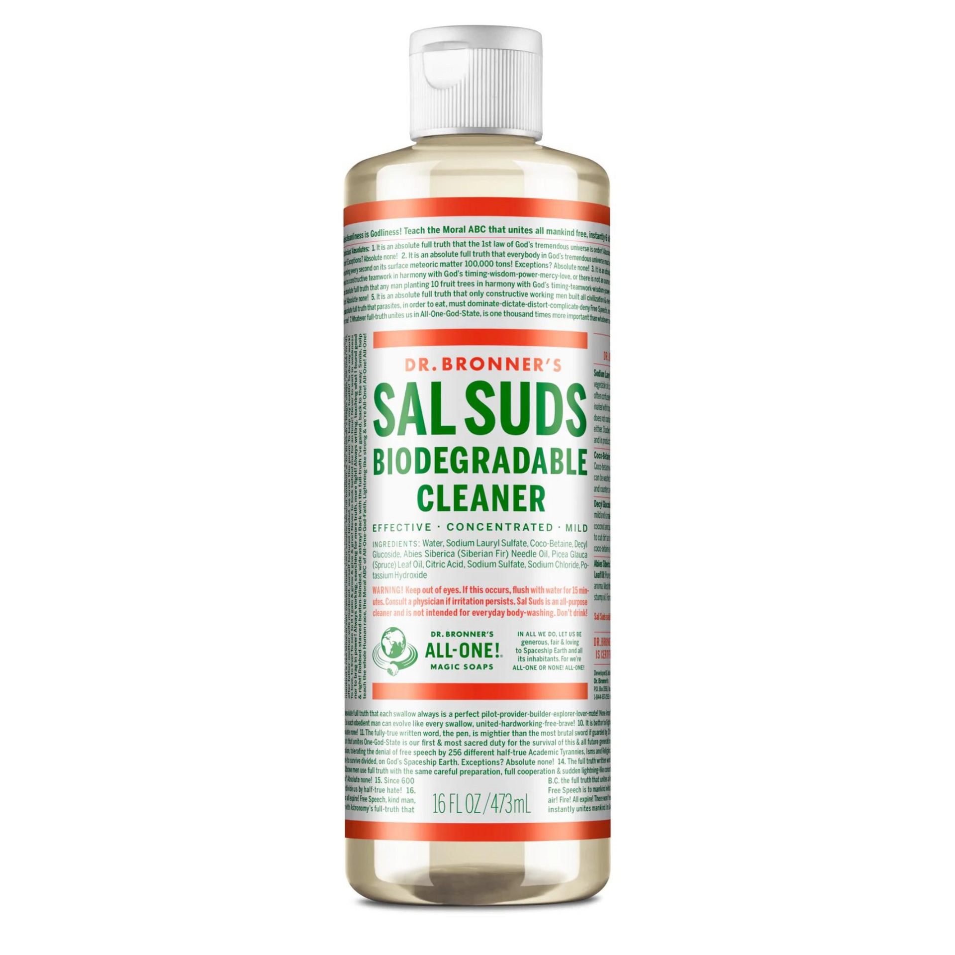 Dr. Bronner's Sal Suds Biodegradable Cleaner (16 fl oz) – Smallflower