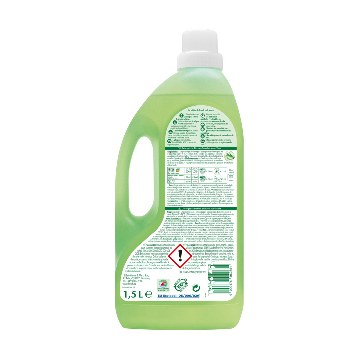 Frosch Sensitive Aloe Vera Laundry Detergent (1.5 L) #10085901
