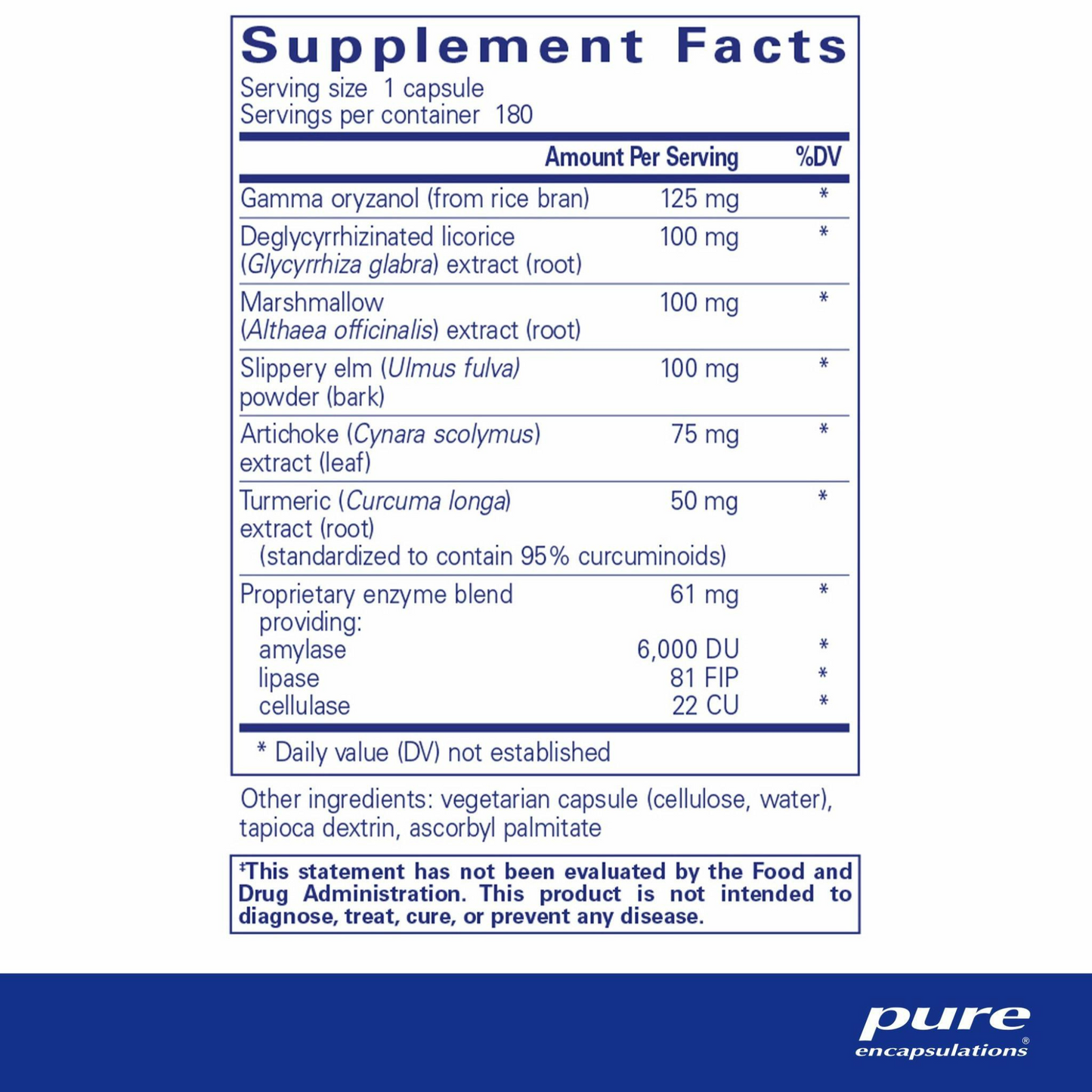 Pure Encapsulations Heartburn Essentials Capsules (180 count) #10085790