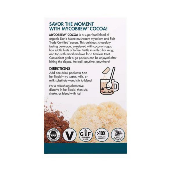 Host Defense MycoBrew Cocoa Packets (10 count) – Smallflower