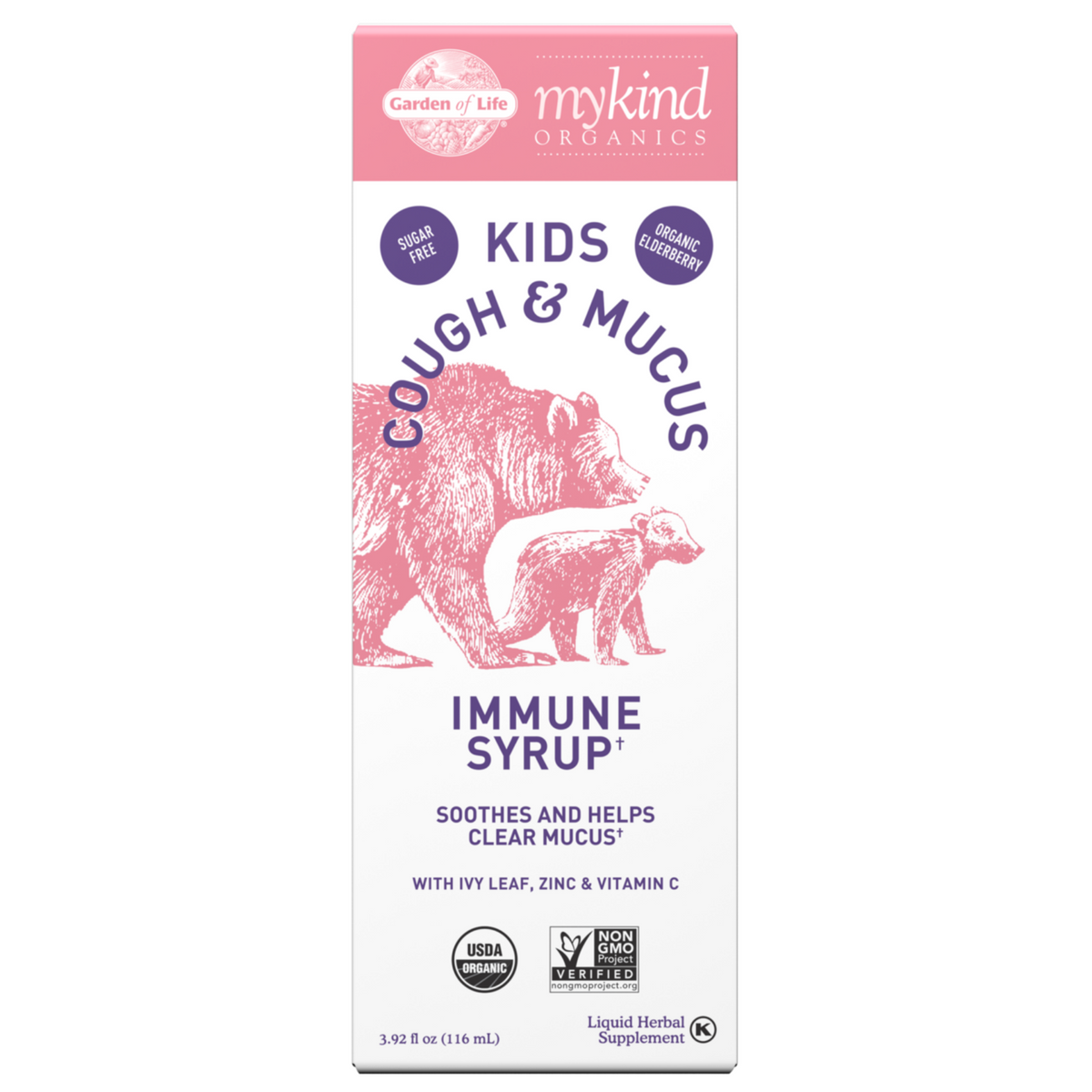 Primary Image of Kids Cough + Mucus Immune Syrup