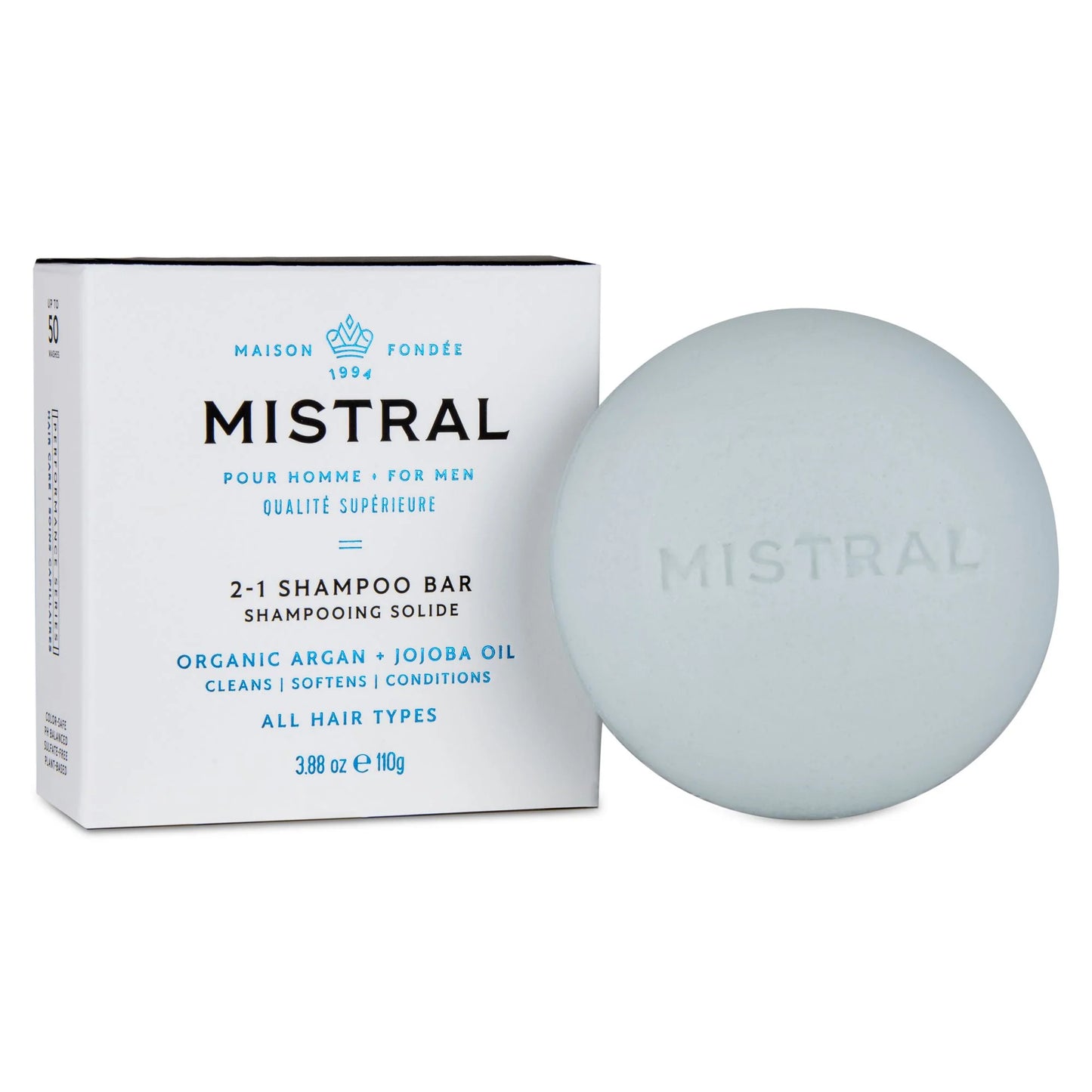 Primary Image of Mistral 2-1 Shampoo Bar (3.88 oz)