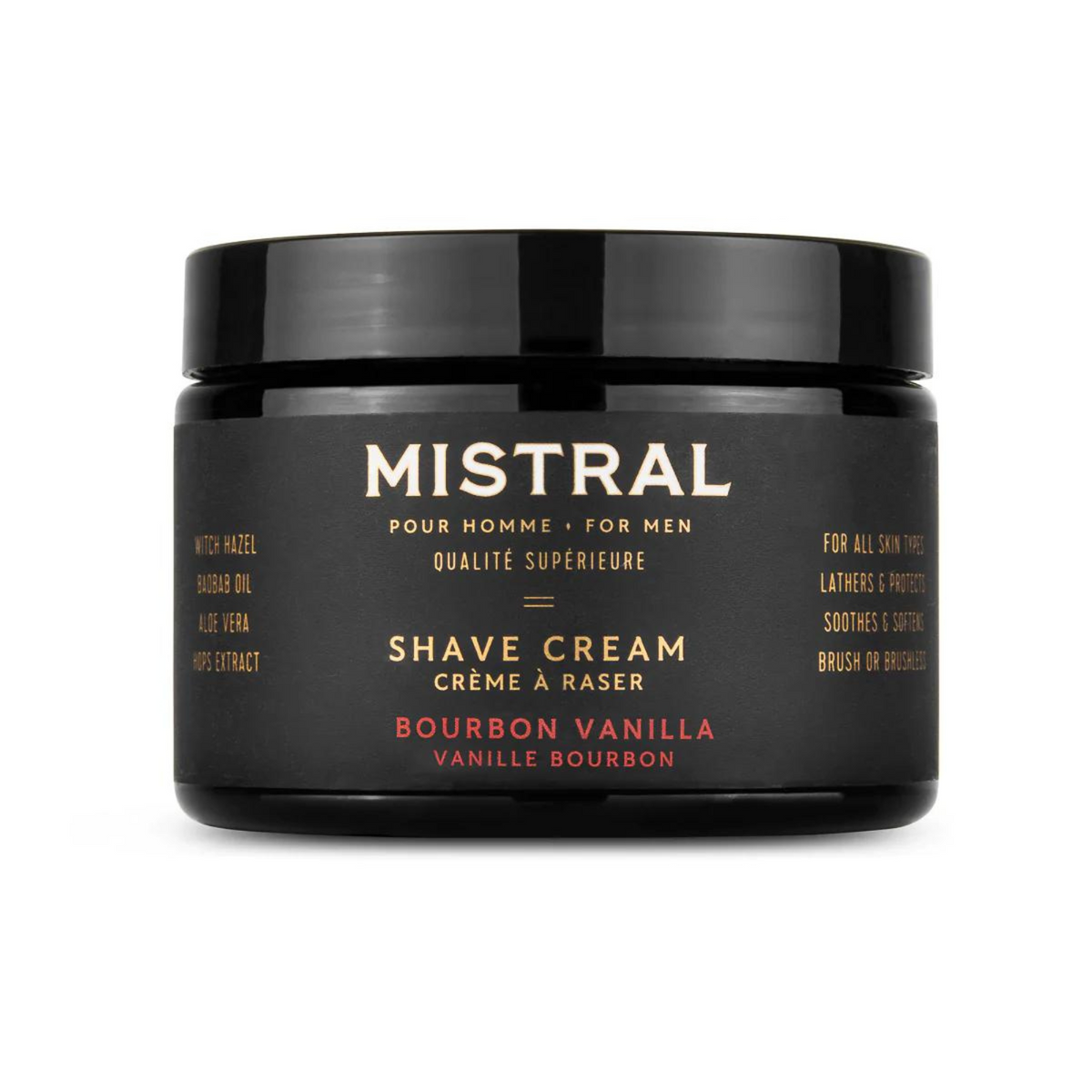 Primary Image of Mistral Bourbon Vanilla Shave Cream (9 oz)