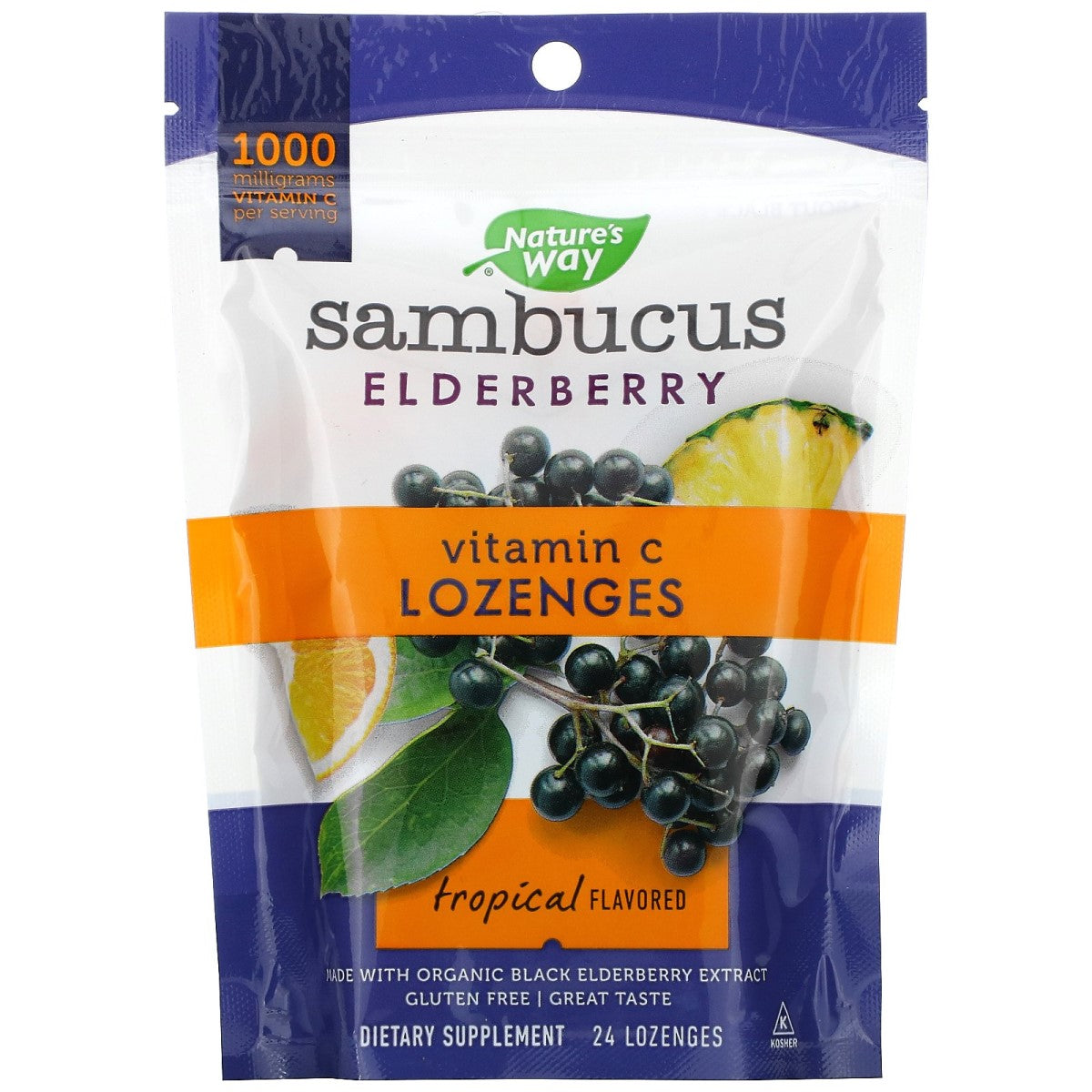 Primary image of Sambucus Tropical Flavor Vitamin C Lozenges