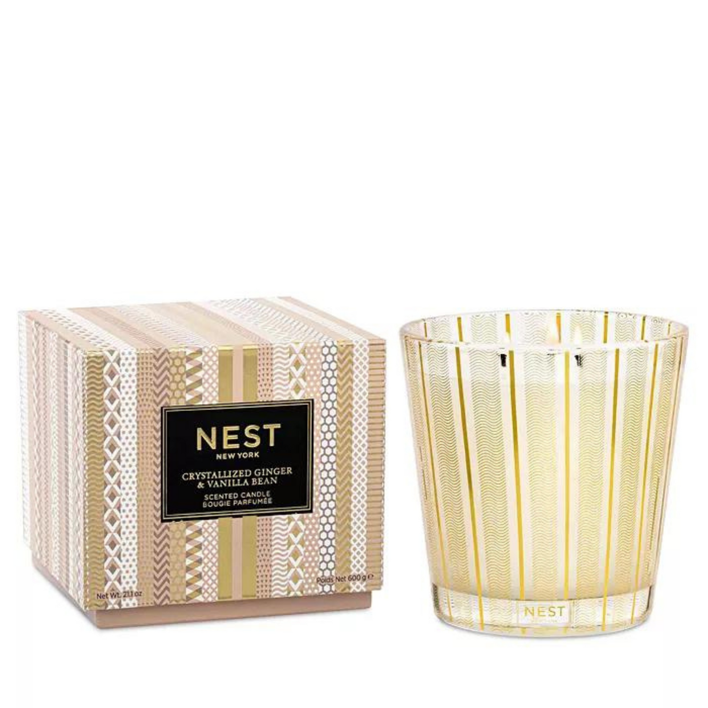 Primary Image of Nest Fragrances Crystallized Ginger & Vanilla Bean 3-Wick Candle (21.1 oz)