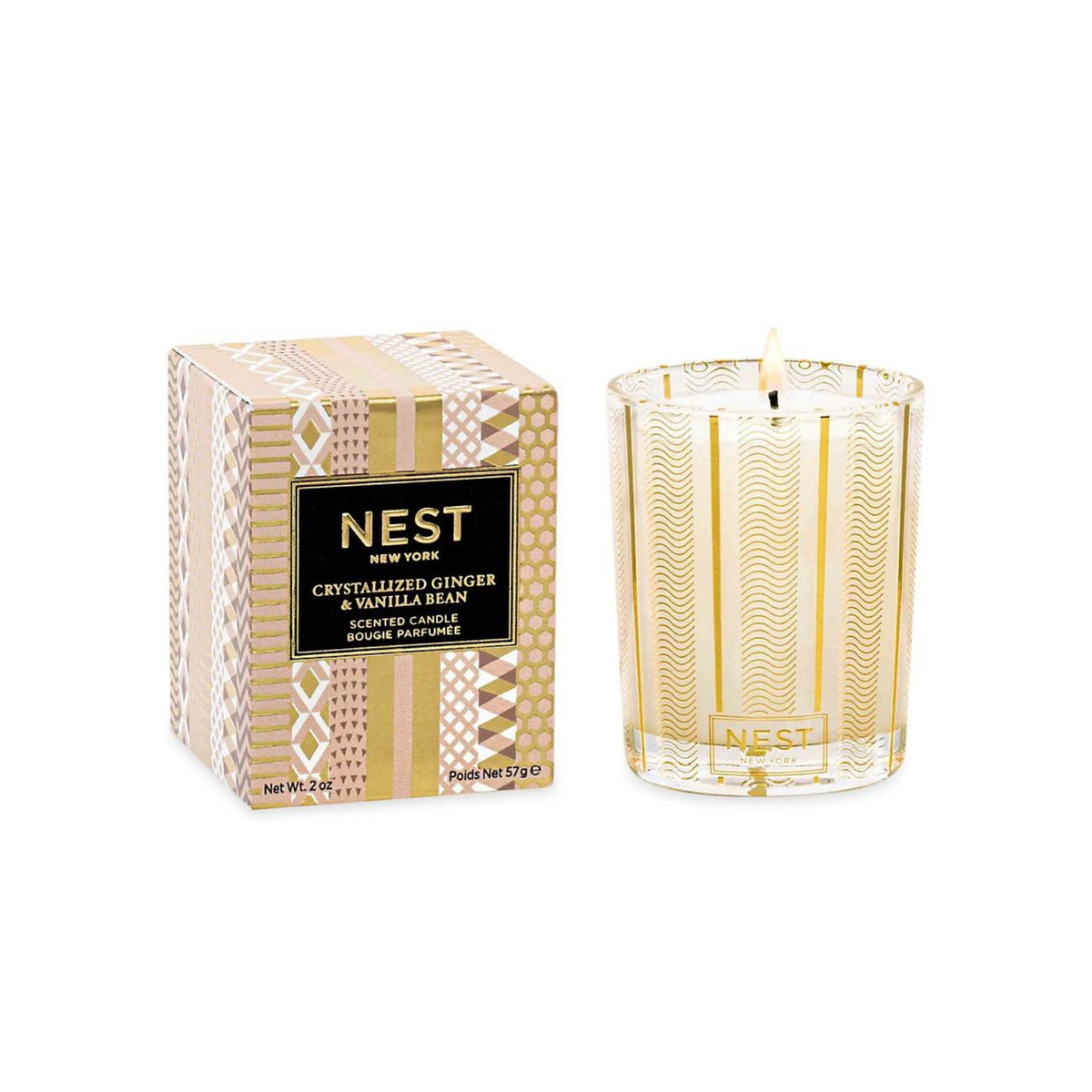 Primary Image of Nest Fragrances Crystallized Ginger & Vanilla Bean Votive Candle (2 oz)