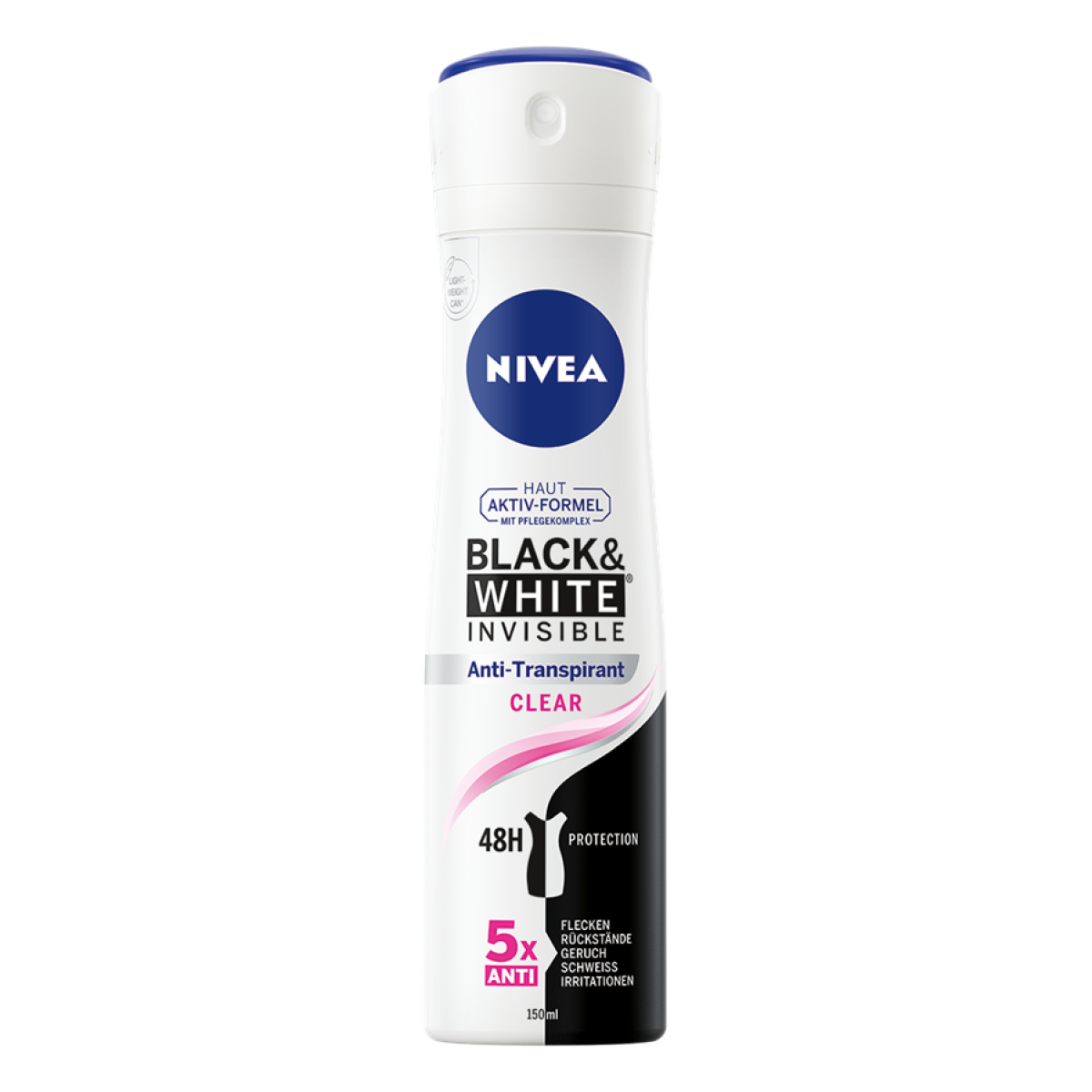 Nivea Women's Spray B & W Clear Anti-Perspirant Deodorant (150 – Smallflower