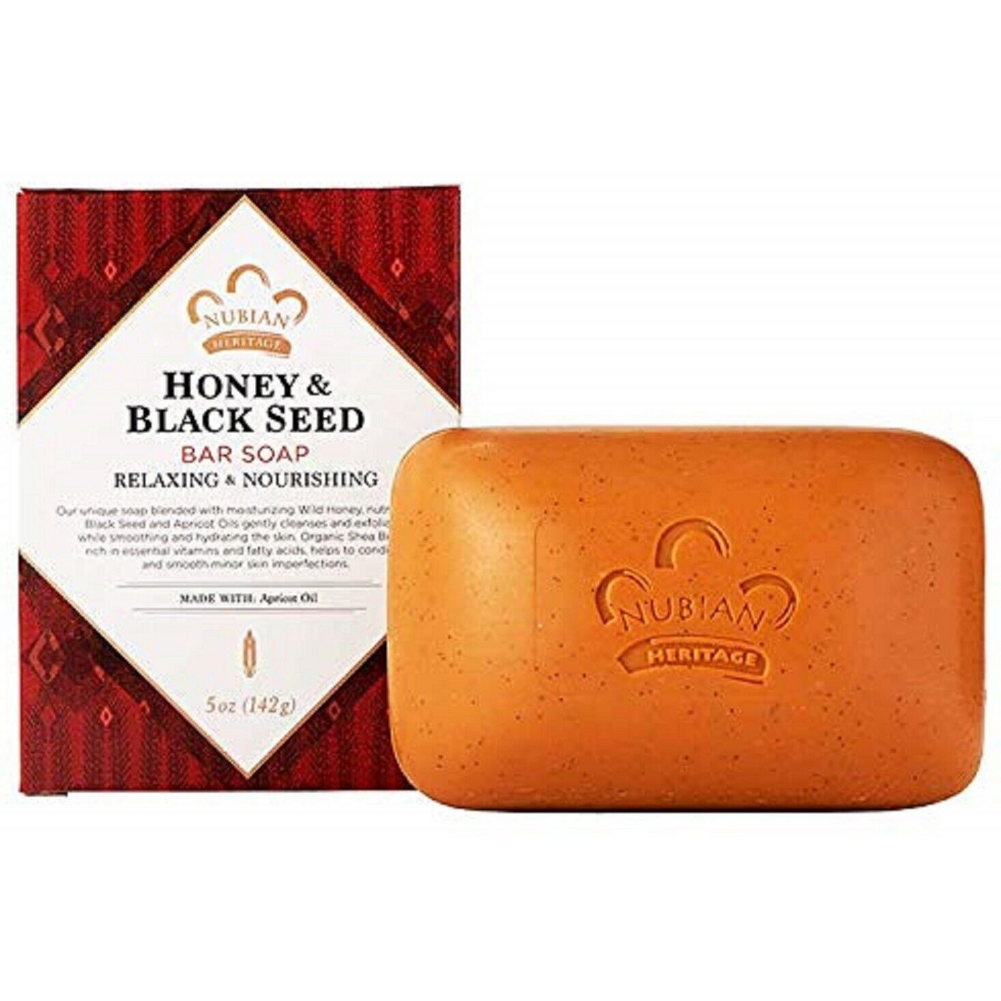 Primary Image of Nubian Heritage Honey Black Seed Bar Soap (5 oz) 