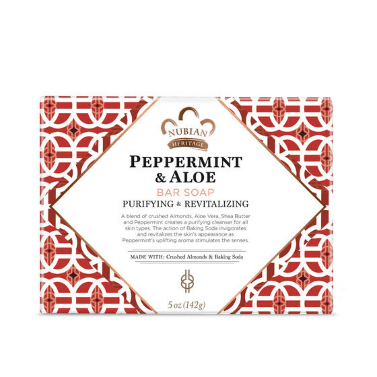 Primary Image of Nubian Heritage Peppermint & Aloe Bar Soap (5 oz)