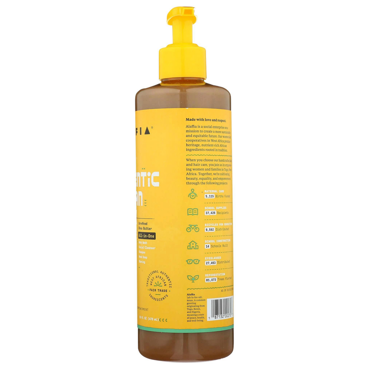 Alaffia African Peppermint Black Soap (16 fl. oz) #10083923
