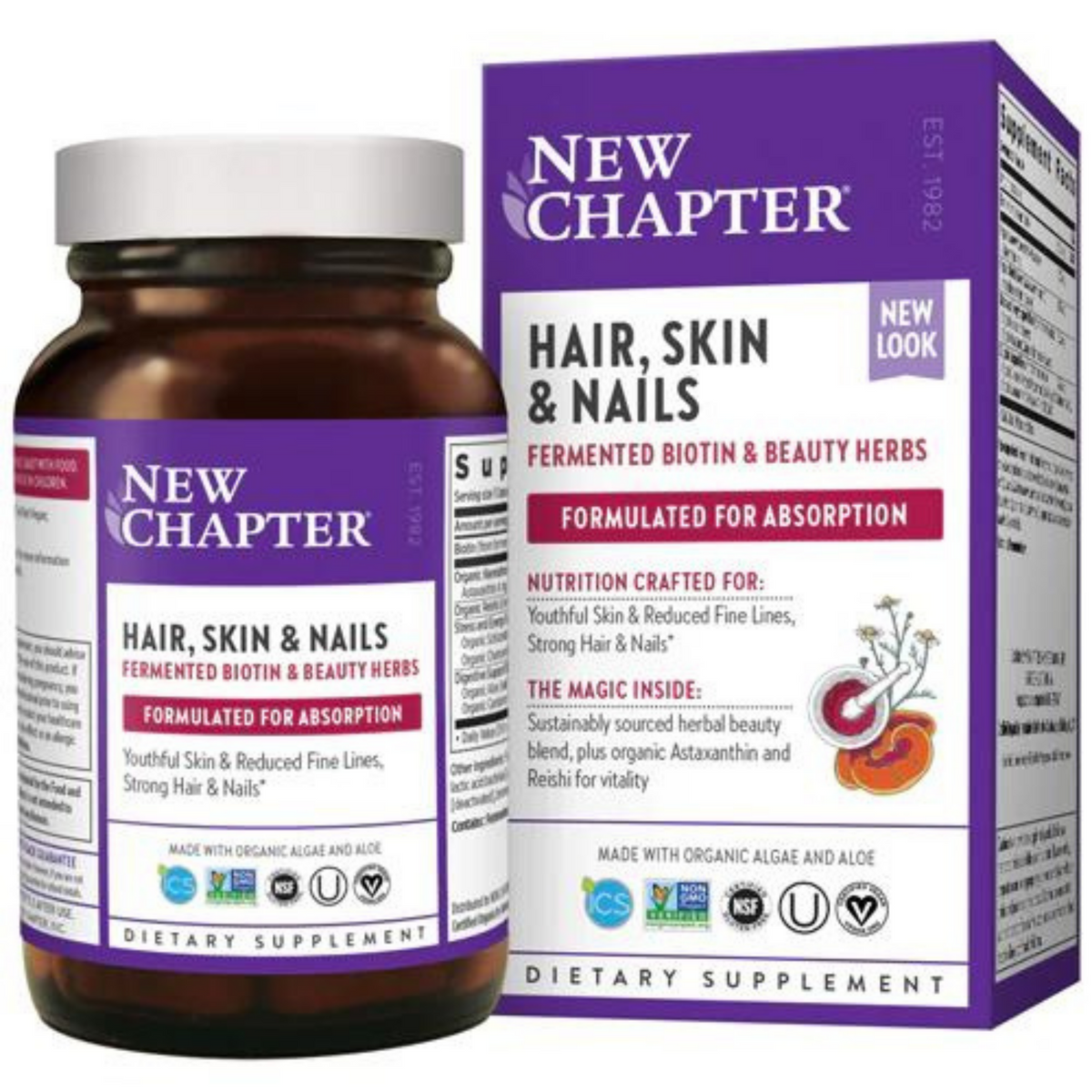 Simply Potent Hair Skin and Nails Vitamins, 28 Ingredient Anti-Aging  Natural Supplement, Biotin 5000mcg for Hair & Nails, Keratin & MSM for Hair  Growth, Collagen & Hyaluronic Acid for Skin, 60 Tablets -