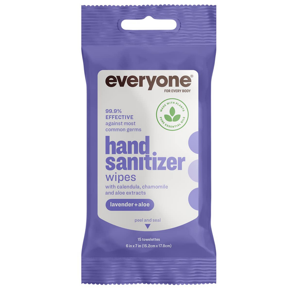 Primary Image of Lavender and Aloe Hand Sanitizer Wipes