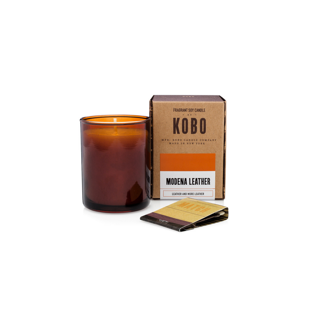 Primary Image of Modena Leather Mini Candle
