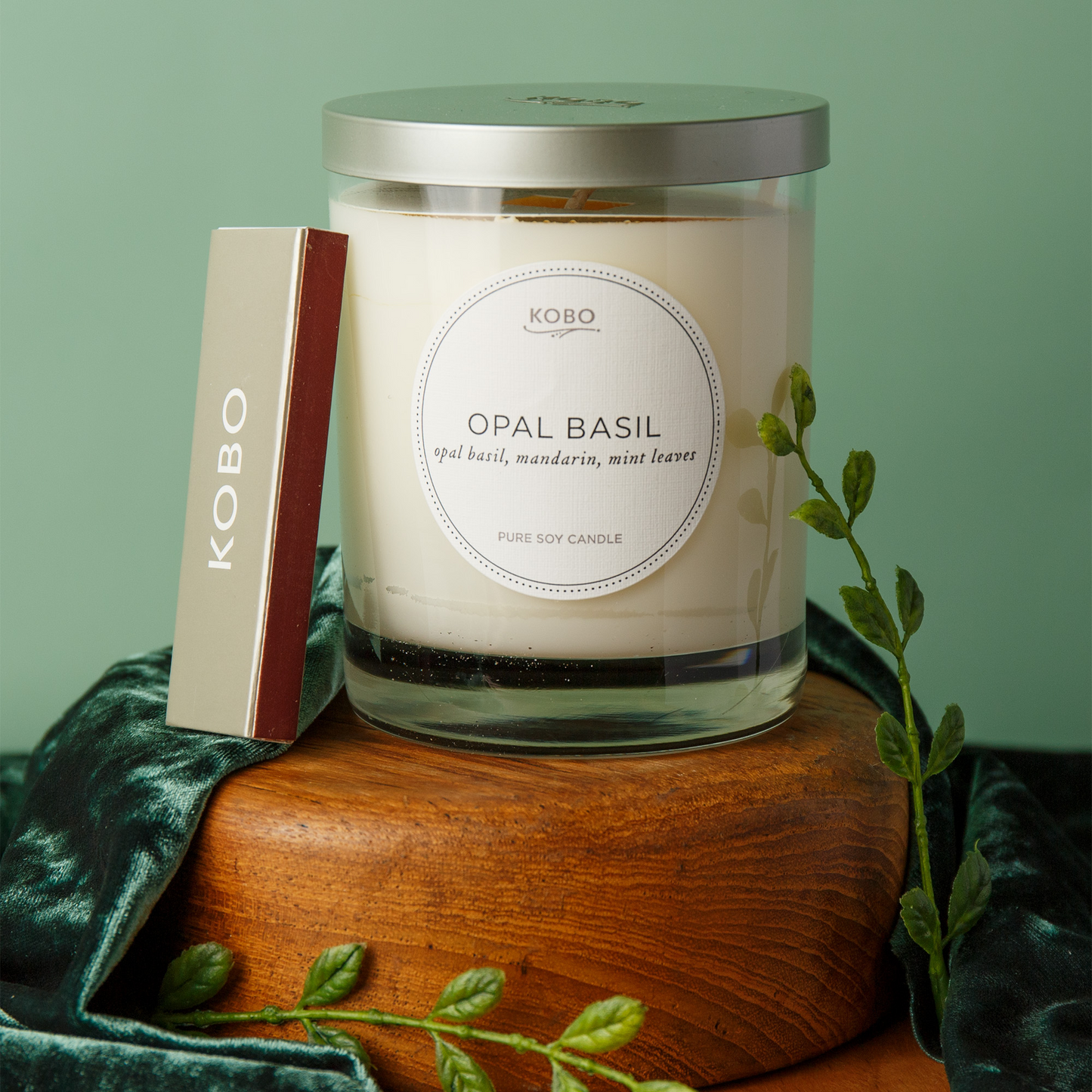 KOBO Opal Basil Filament Candle (11 oz) #10072640